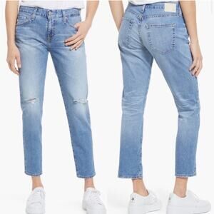 AG Adriano Goldschmied Ex Boyfriend Distressed Slim Jeans Landmark Destructed 28